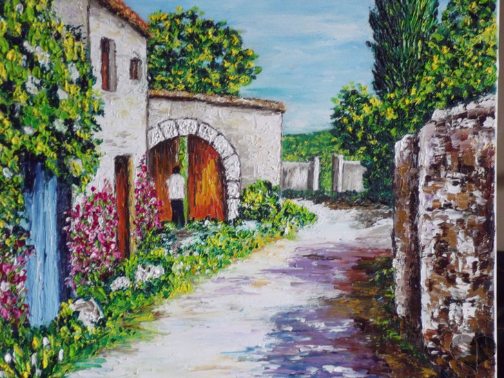 Art Lover Place - Achetez l'oeuvre petit village de provence (Peinture) par christian  thiefaine