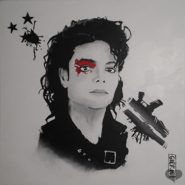 Art Lover Place - Achetez l'oeuvre Michael Jackson (Peinture) par Gief